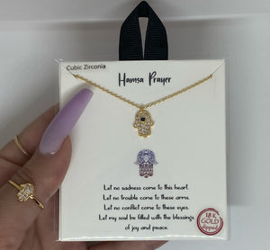 Hamsa Gold Necklace